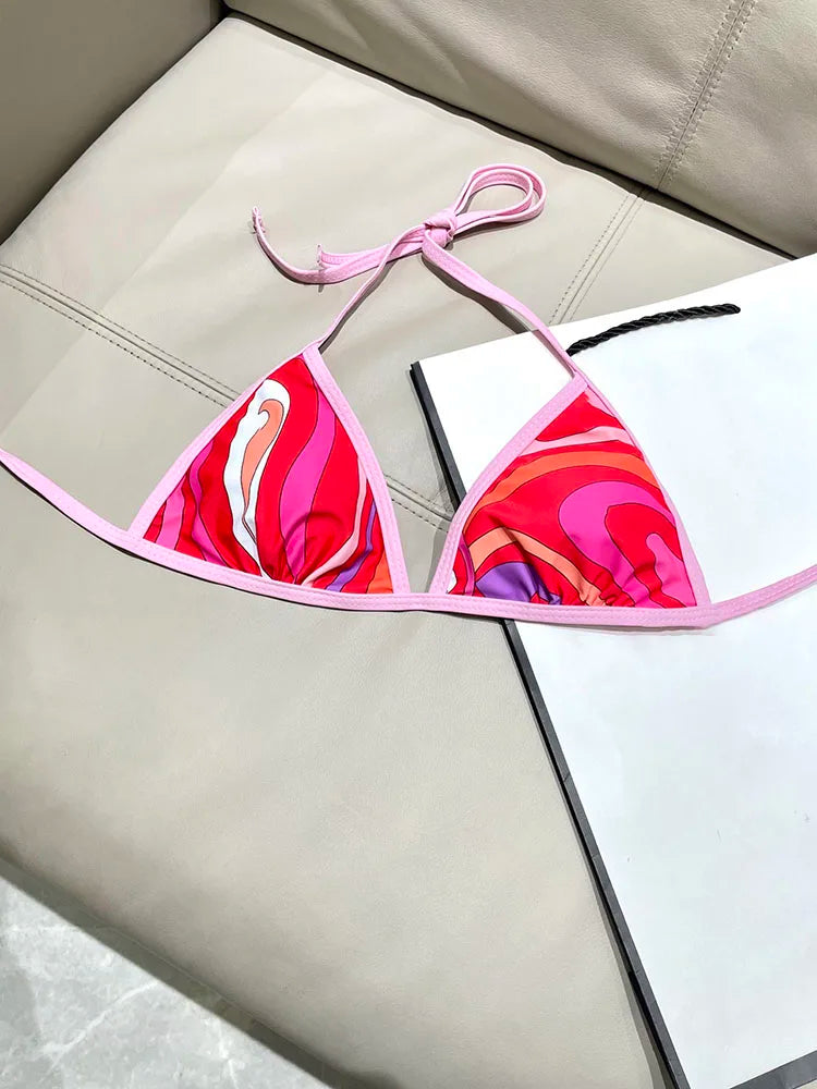 2026 NEW Designer Sexy Women's 2 Pieces Bikini Swimwear Printed Separates Bikini