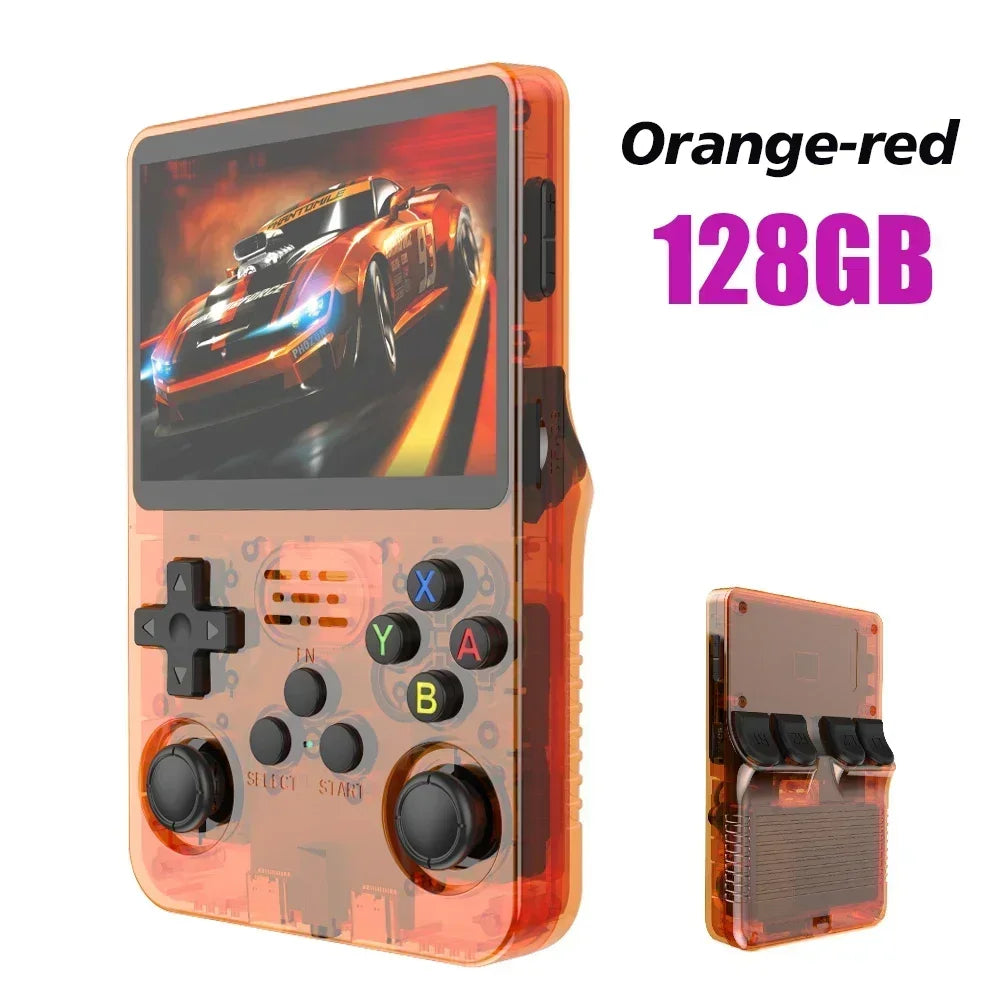 R36S Retro Handheld Game Console Linux System 3.5-Inch IPS HD 4K 64G 20000+ Classical Games Portable Pocket Game Console