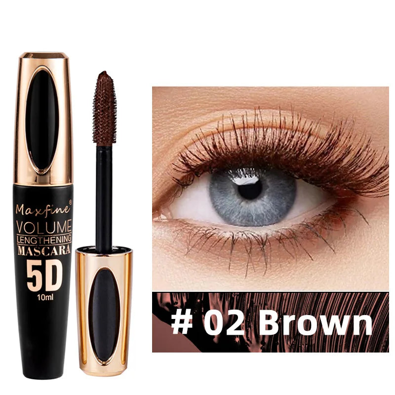 1pc 8d Silk Fiber Eyelash Mascara Waterproof Thick Lengthening MascaraCurling Long Black Extension