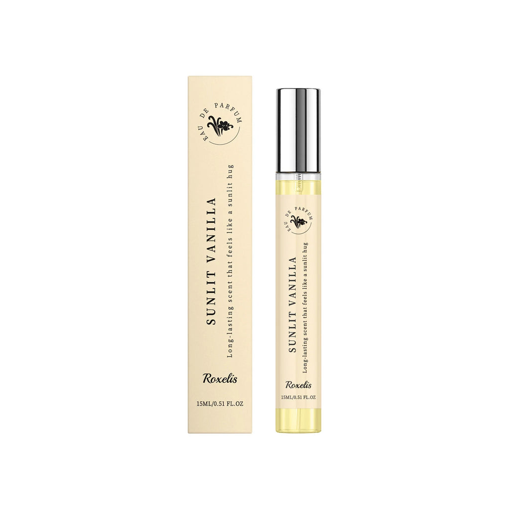 Roxelis 15ml Sunny Vanilla Fragrance Daily Commuting Lady Lasting Fragrance Fresh Healing Light Luxury Atmosphere Fragrance