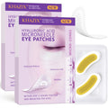 Hyaluronic Acid Retinol Microneedle Eye Patches, Firming Peptides Skin Repair, for Eye Area Forehead & Smile Lines, 1Pair.