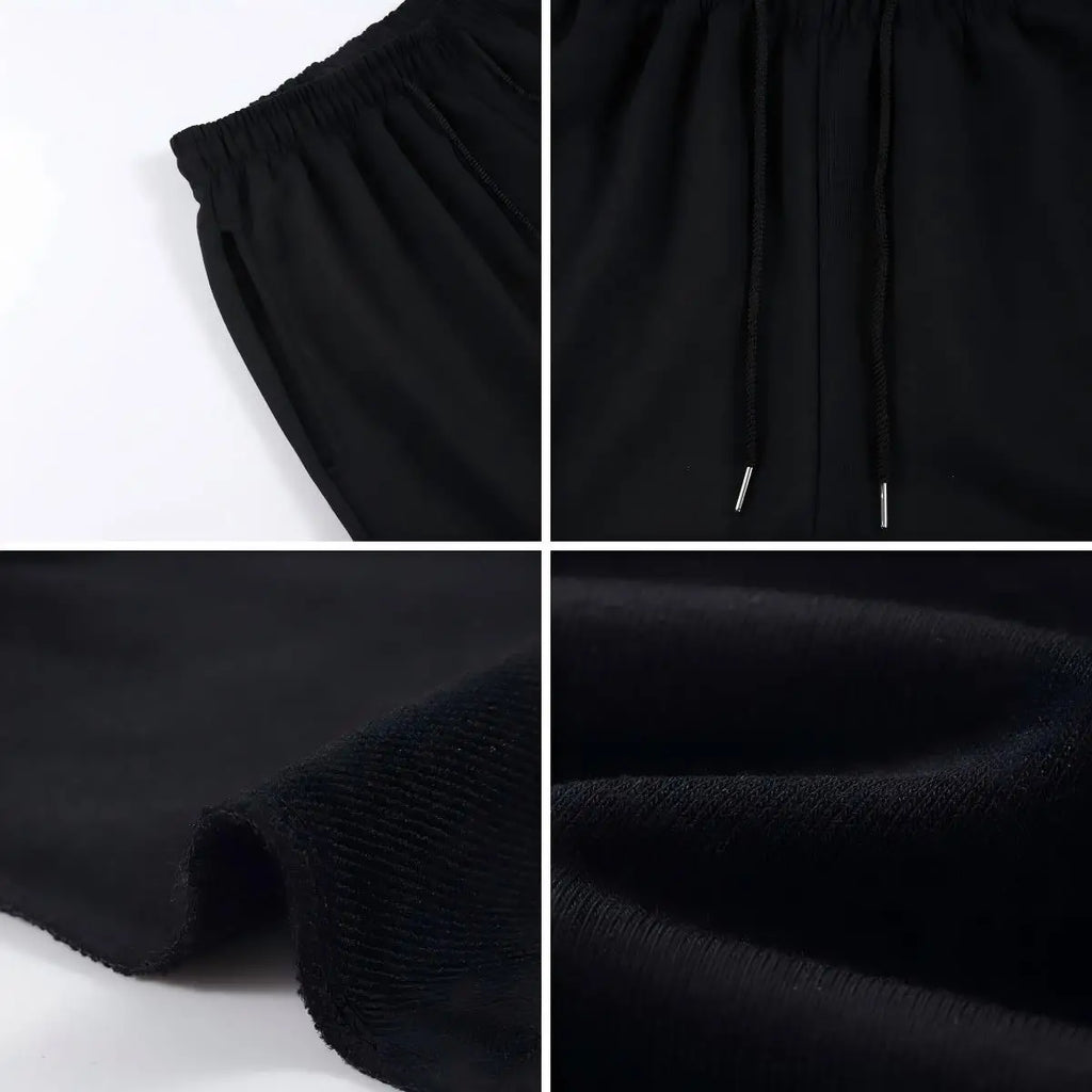 Boston Number 78 Design Womens Crop T Shirt Set Cotton Crewneck T-Shirts Pocket Summer Shorts Wide-Leg Drawstring Black Pant