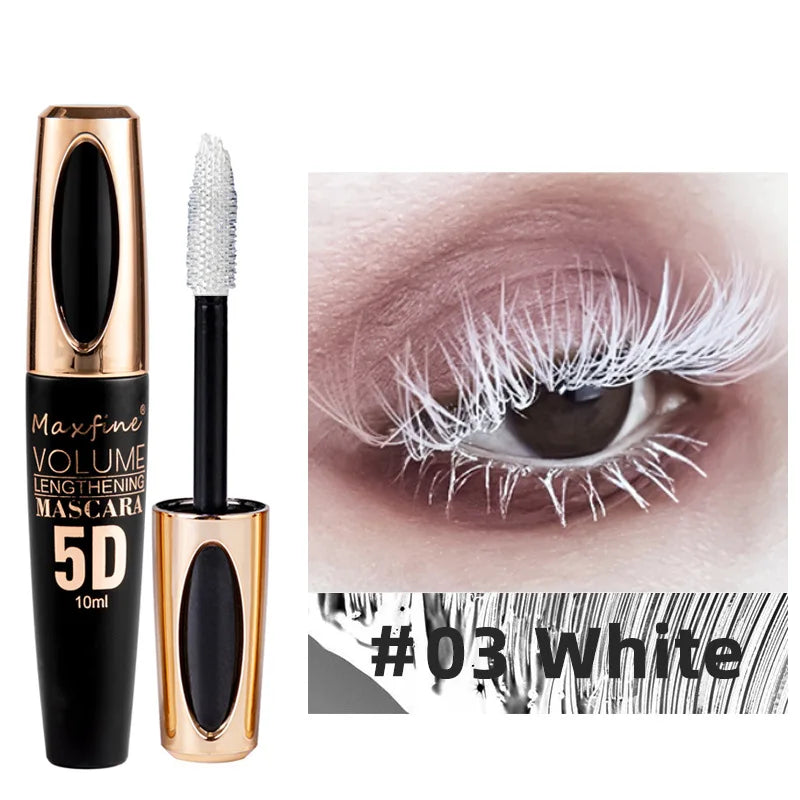 1pc 8d Silk Fiber Eyelash Mascara Waterproof Thick Lengthening MascaraCurling Long Black Extension