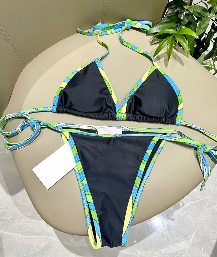 2026 NEW Designer Sexy Women's 2 Pieces Bikini Swimwear Printed Separates Bikini