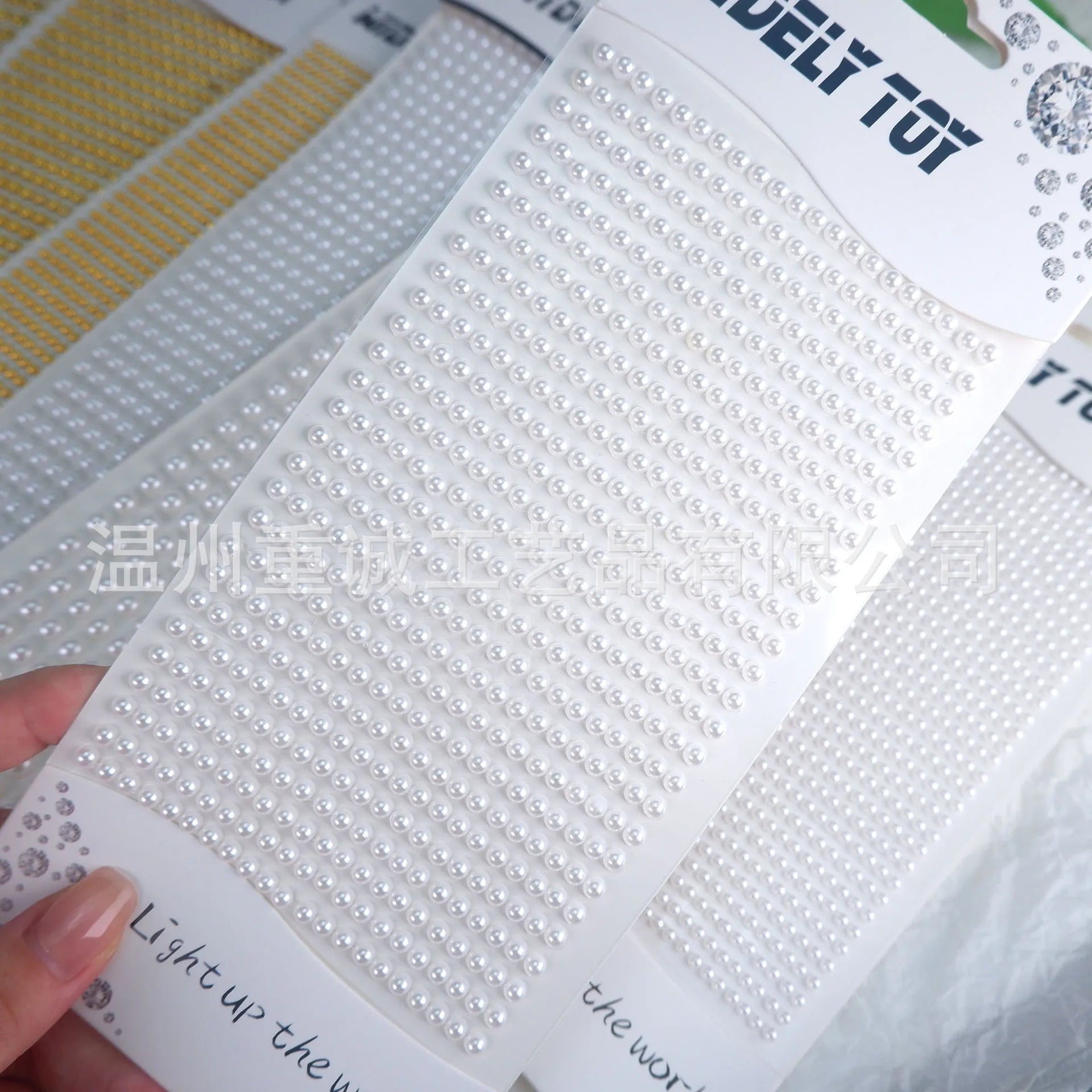 Hot Selling Pearl Face Gems Stickers Self Adhesive Waterproof Rhinestones for EDM Festival Party Makeup Nail Art Decor