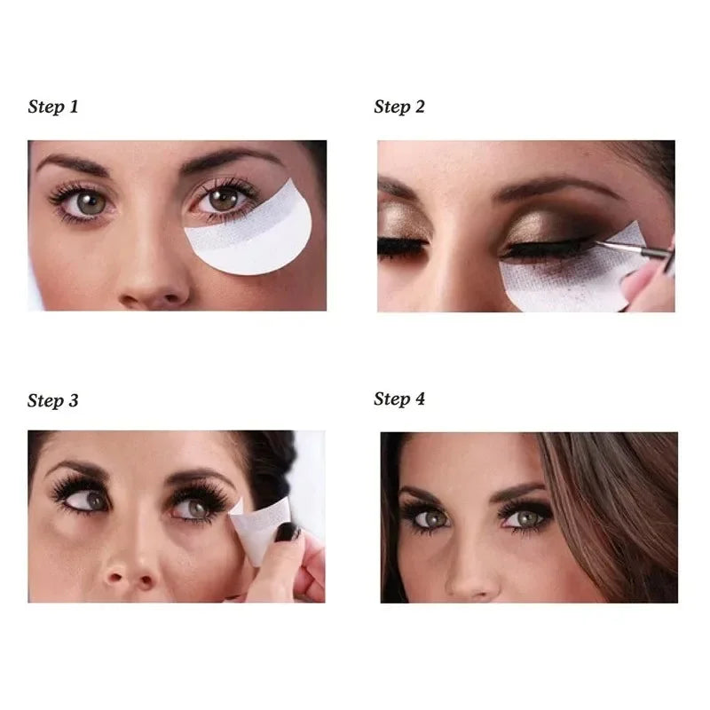 10/20/30pcs Eye Makeup Stencils Disposable Eyeshadow Stickers Eyeliner Shield Grafted Eyelashes Isolate Eyelash Removal Patches