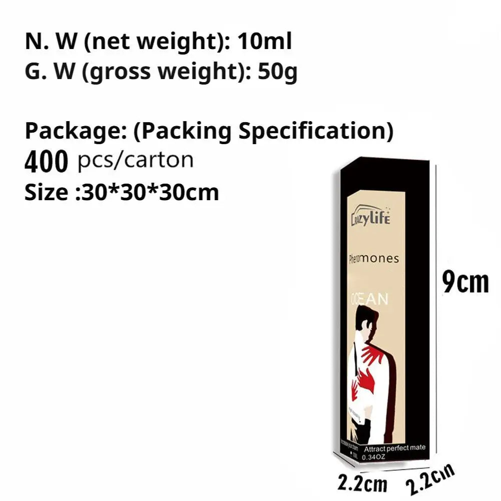 10ml Sweet High Appealing Roll-on Eau De Toilette Sweet Fresh Ocean Fruity Attract Opposite Sex Fragrance Body Essential Oil
