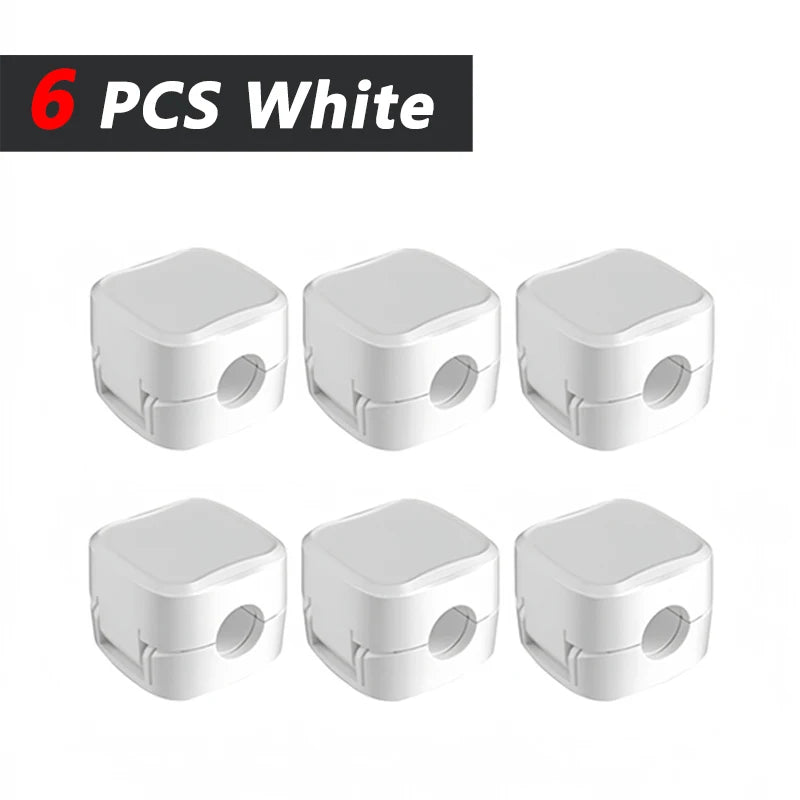 Non-magnetic Strong Cable Clips Adjustable Cord Holder | Adhesive Under Desk Mgmt Organizer for Home Office Car Wall Desktop