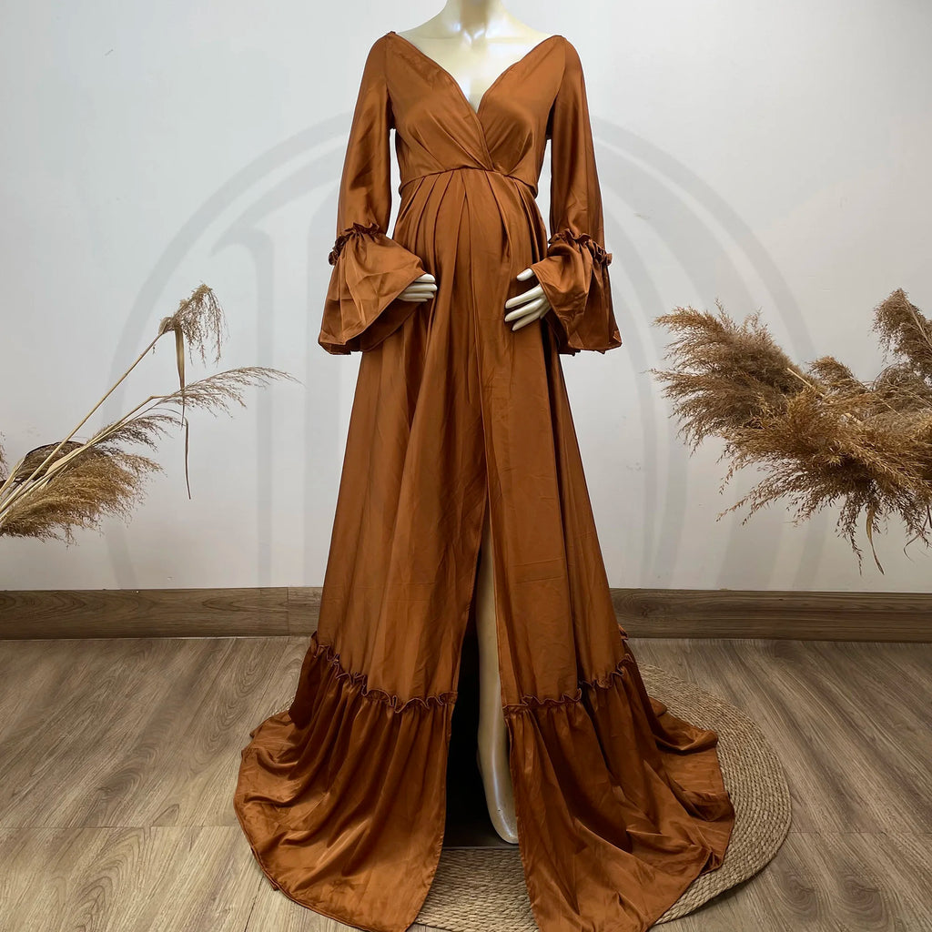 Don&Judy Elegant Wedding Party Dresses Bride Travel Shooting Evening Gown vestidos de novia Women Vintage Maternity Photography