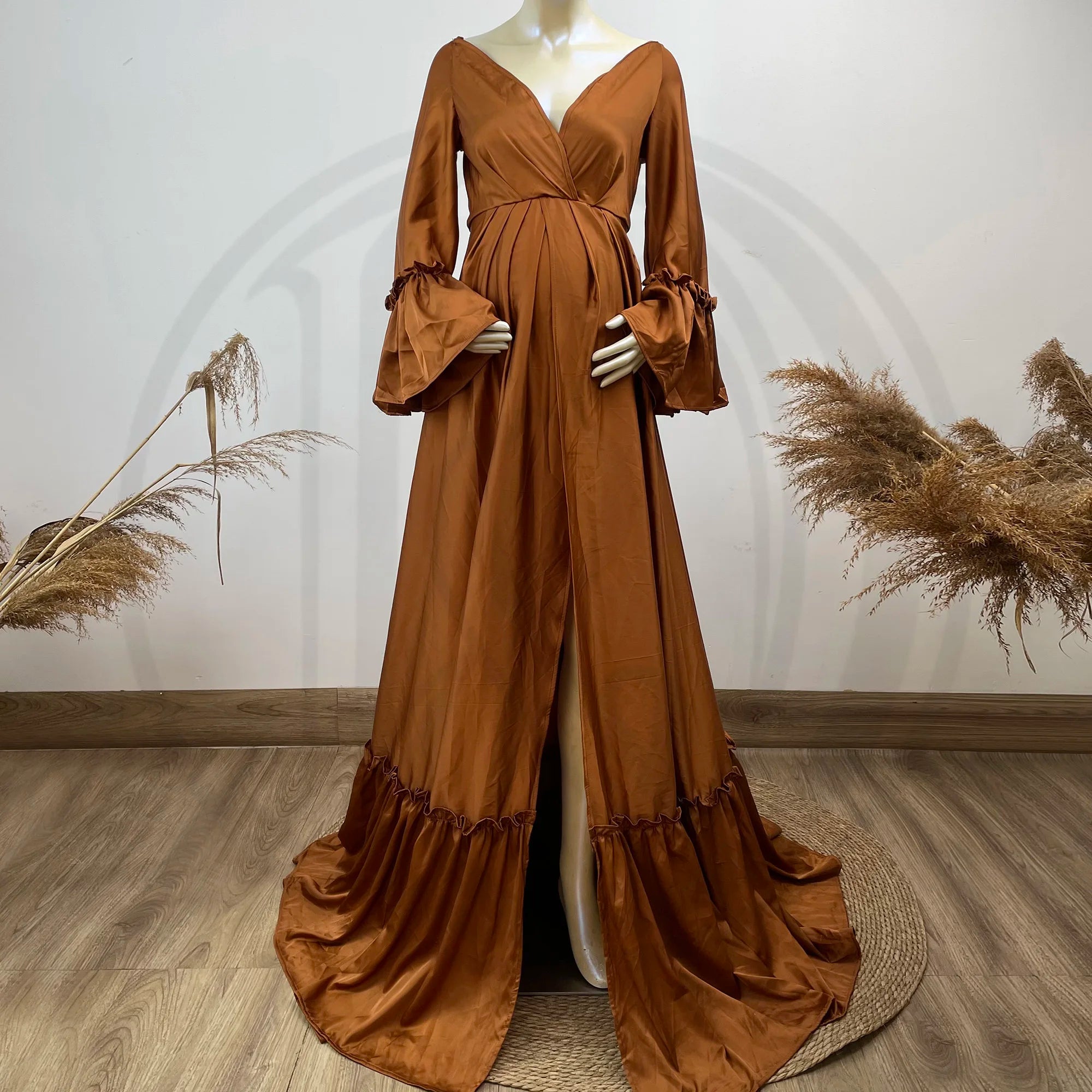 Don&Judy Elegant Wedding Party Dresses Bride Travel Shooting Evening Gown vestidos de novia Women Vintage Maternity Photography