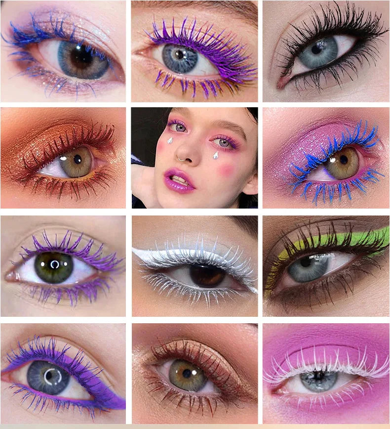 1pc 8d Silk Fiber Eyelash Mascara Waterproof Thick Lengthening MascaraCurling Long Black Extension