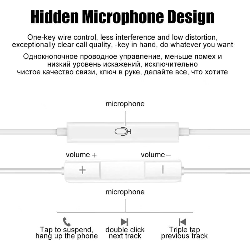 Original Headphones For Apple iPhone 16 15 14 13 11 12 Pro Max Plus In-ear Lightning 3.5MM Wired Bluetooth Earphones Accessories