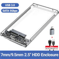 USB3.2 Interface High-Speed Transmission 2.5 Inch Mobile Hard Drive Enclosure  Supports Mechanical with Digital Display
