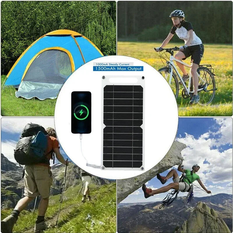 Wholesale  35W USB Solar Panel Waterproof Outdoor Hiking Camping Portable Battery Mobile Phone Charging Bank Charging EESBAO