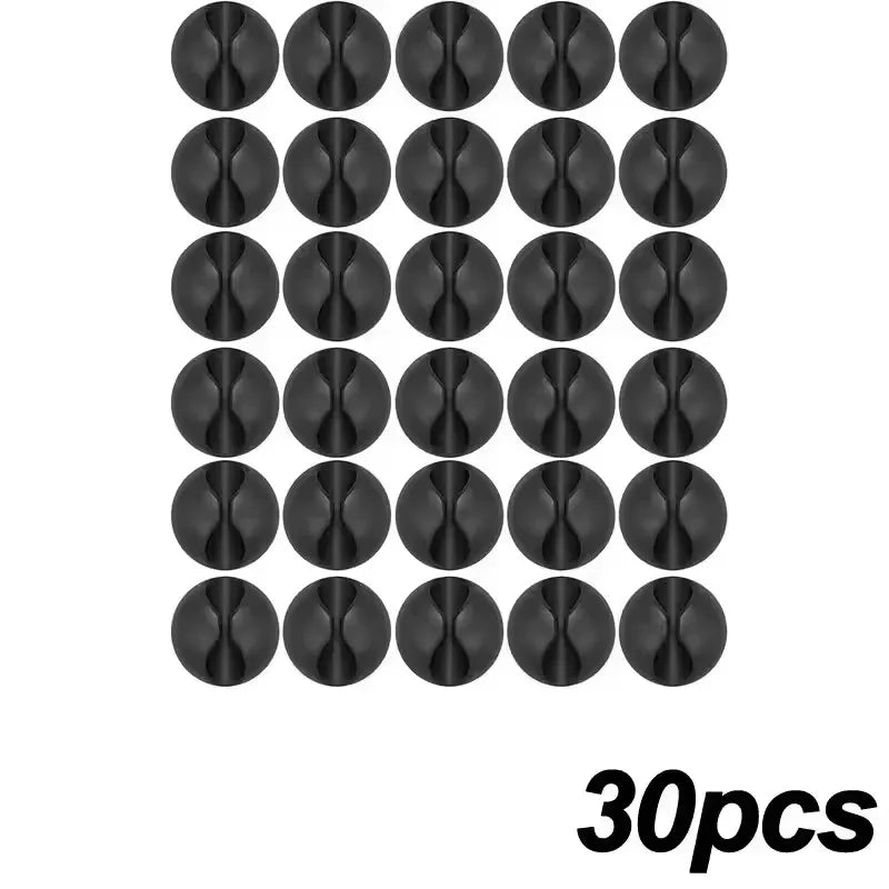 5/50Pcs Desktop Wall Cable Clips Wire Management Self-Adhesive Cord Organizers Holder Clamp for USB Network Headphone Cables