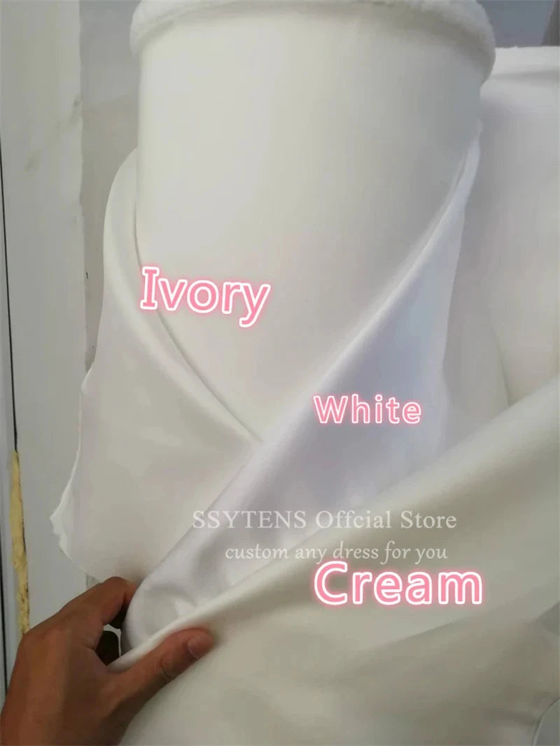 SSYTENS Elegant A Line Wedding Dresses White Appliques Bridal Gowns Illusion Long Sleeve Customized Corset Bride Dresses 2026