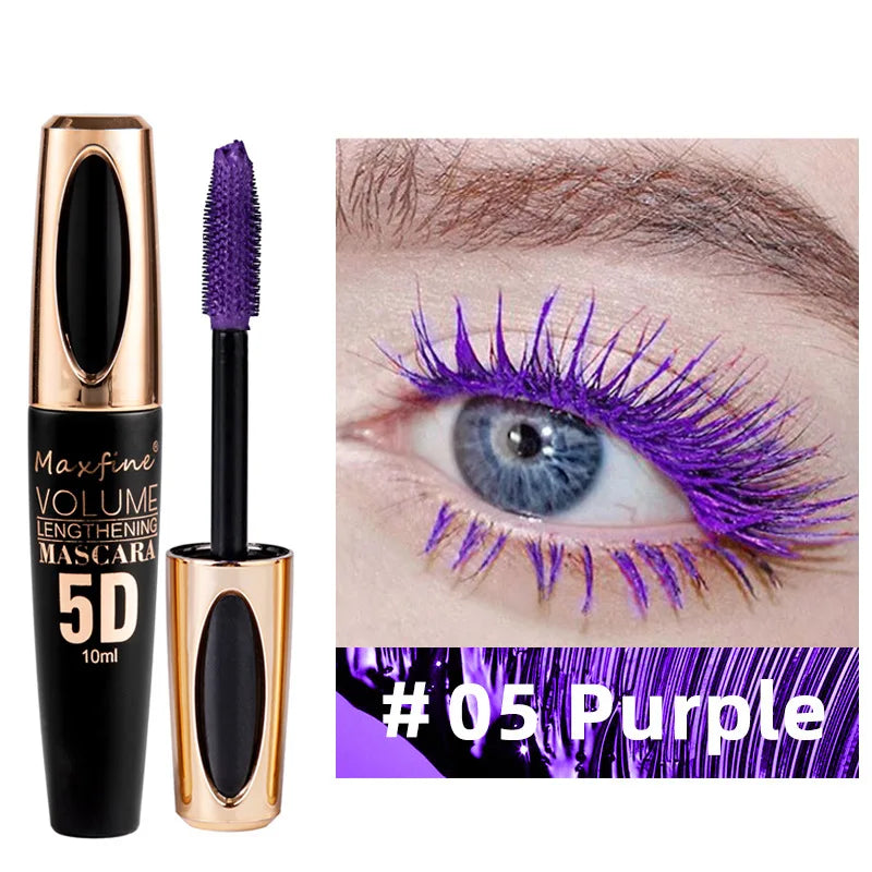 1pc 8d Silk Fiber Eyelash Mascara Waterproof Thick Lengthening MascaraCurling Long Black Extension