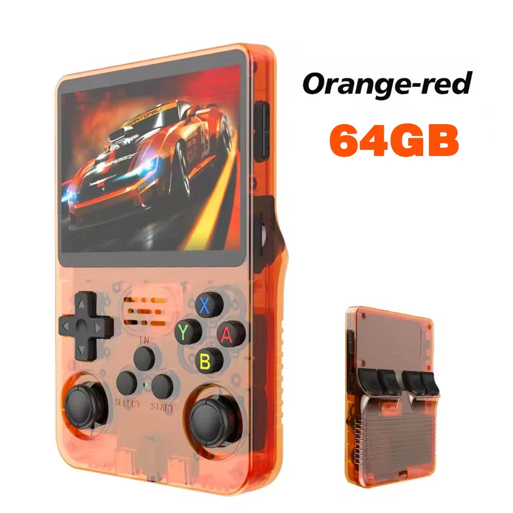 R36S new retro game console 3.5-inch Linux open-source system portable handheld game console with 128GB large memory