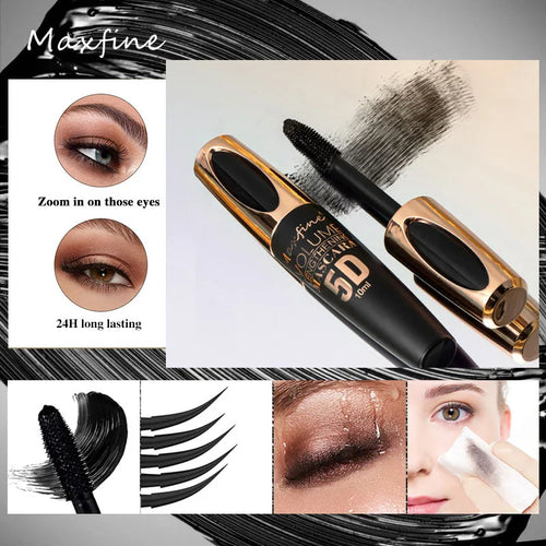 1pc 8d Silk Fiber Eyelash Mascara Waterproof Thick Lengthening MascaraCurling Long Black Extension