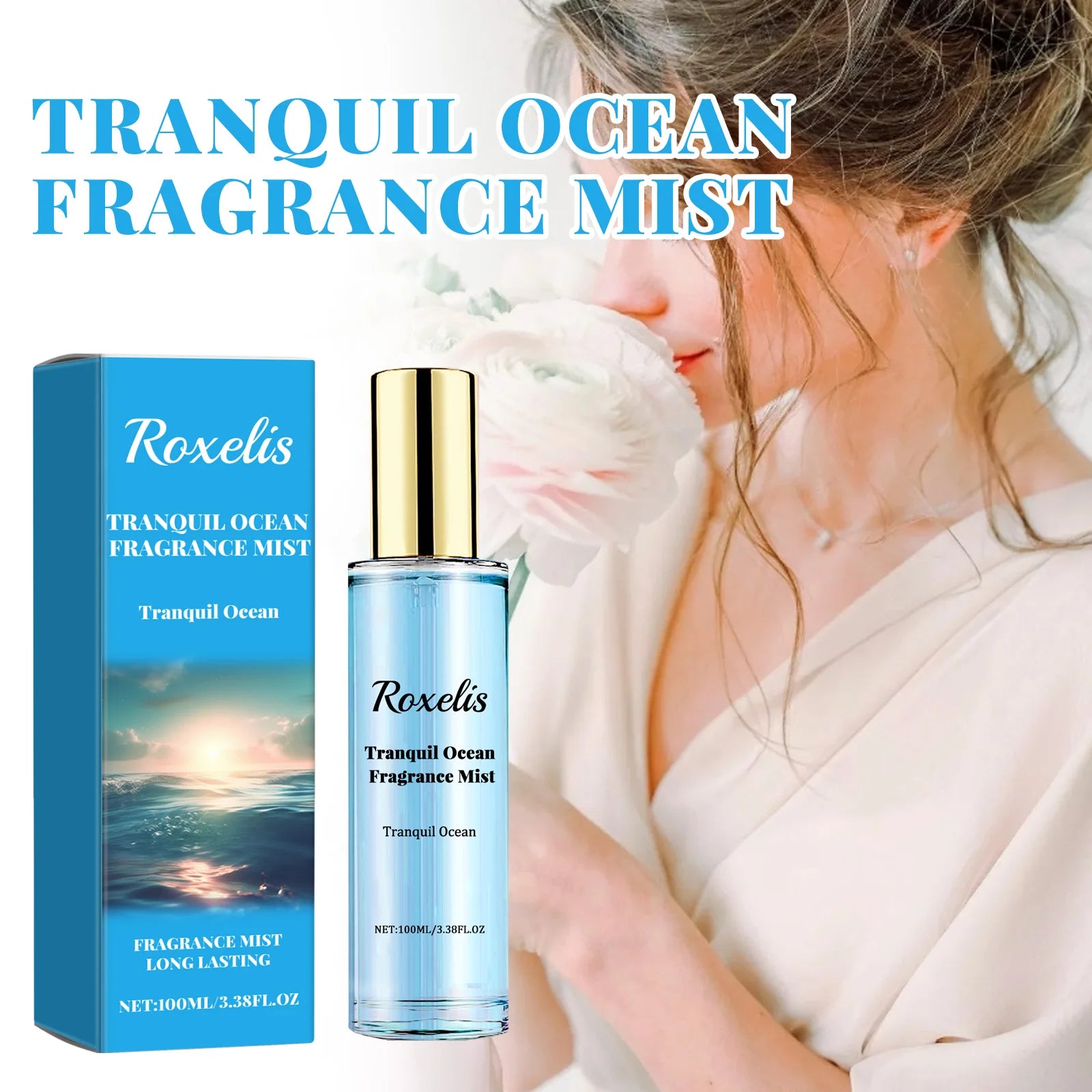 Roxelis 100ml Secret Kiss of Water Women's Fragrance Spray Master Design High-End Long-Lasting Fresh Natural Fragrance