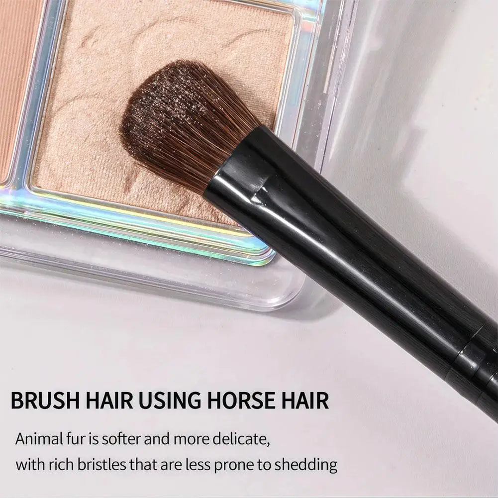 Single Horse Hair Eyeshadow Brush Soft Natural Animal Hair Makeup Brush for Highlight Nose Contour Eye Shadow Beauty Tool