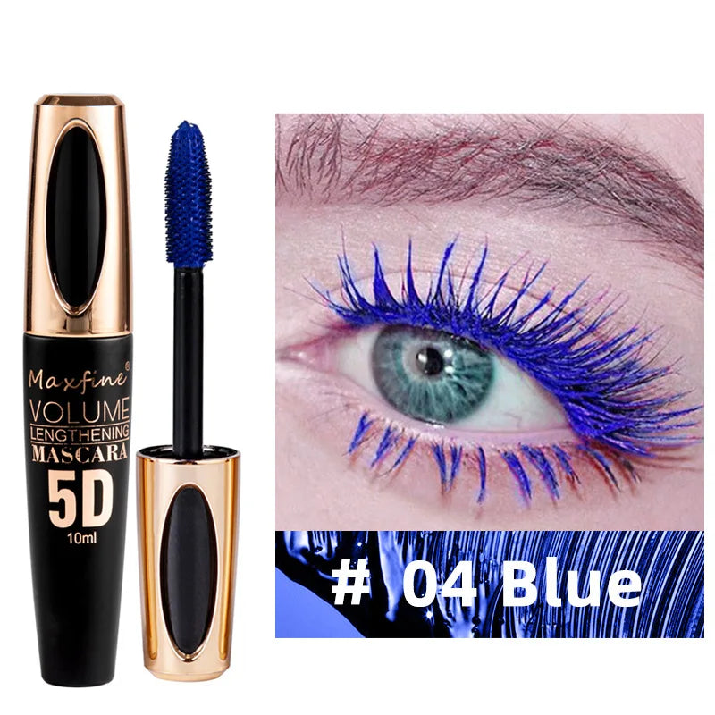 1pc 8d Silk Fiber Eyelash Mascara Waterproof Thick Lengthening MascaraCurling Long Black Extension