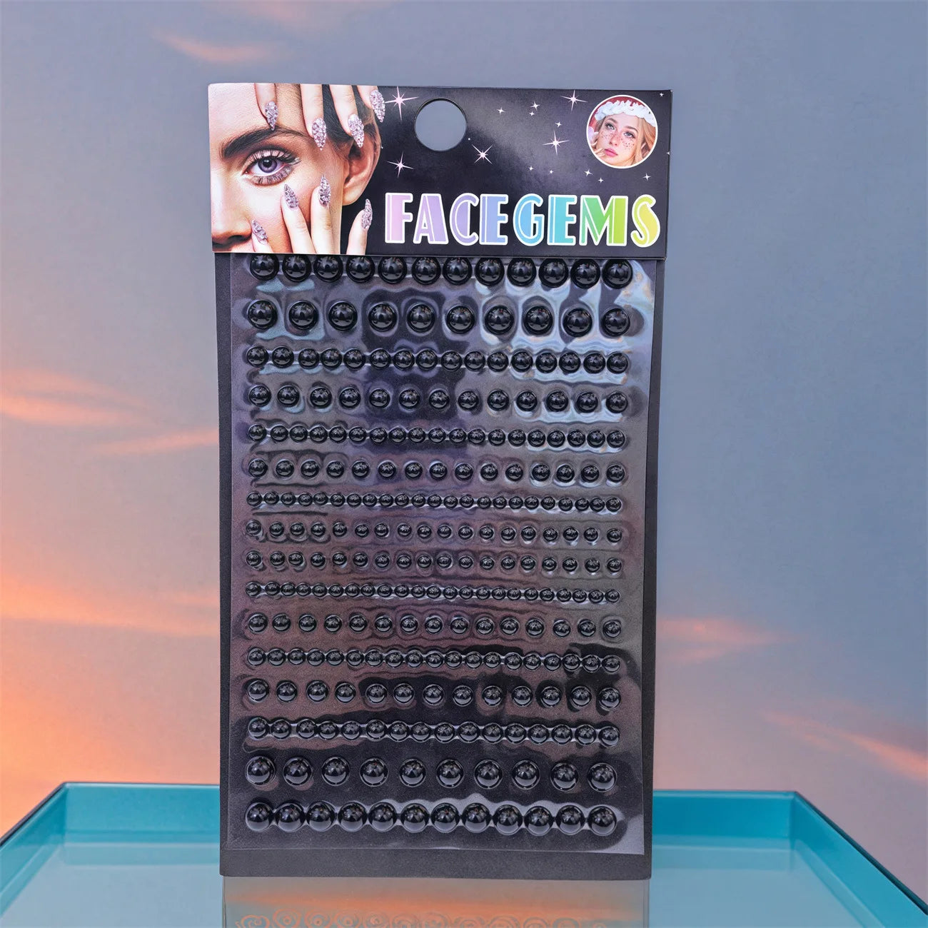 Face Pearl Rhinestone Stickers Self Adhesive Crystal Gems for Kids Stage Makeup Party DIY Decor