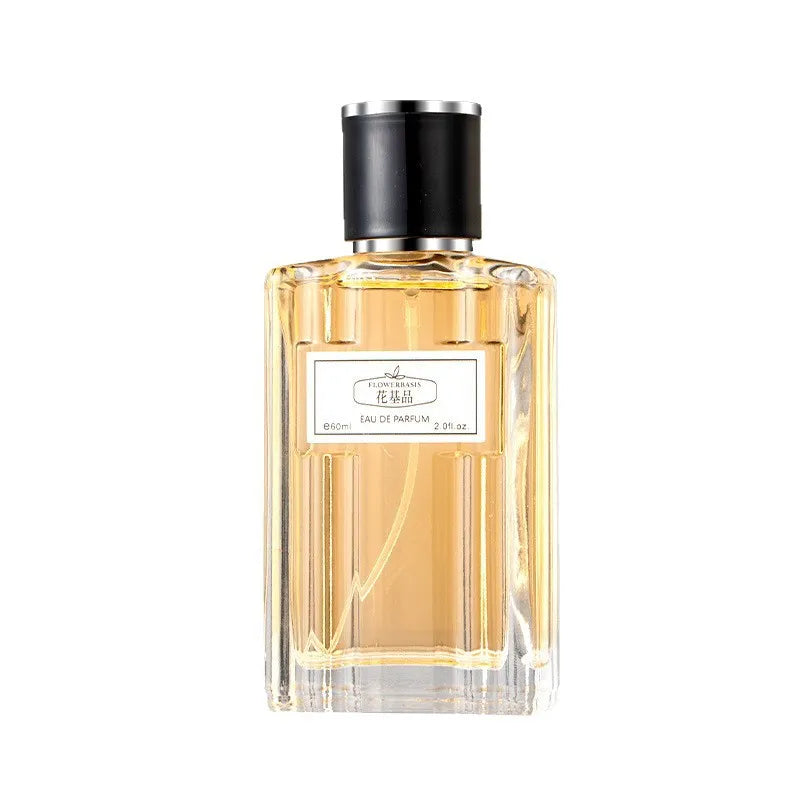 60ML Flower Basis Perfume Eau De Parfum for Men Natural Fresh Long Lasting Floral Fruity Fragrance Grapefruit Rose Vetiver Root