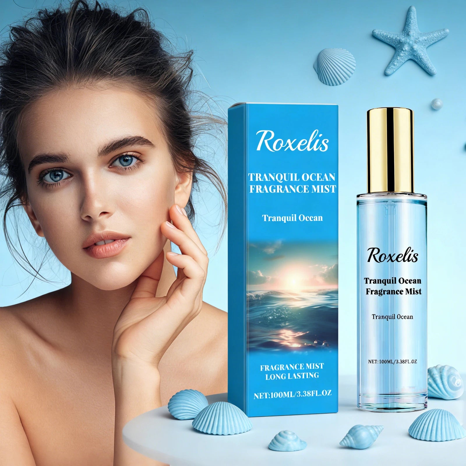 Roxelis 100ml Secret Kiss of Water Women's Fragrance Spray Master Design High-End Long-Lasting Fresh Natural Fragrance