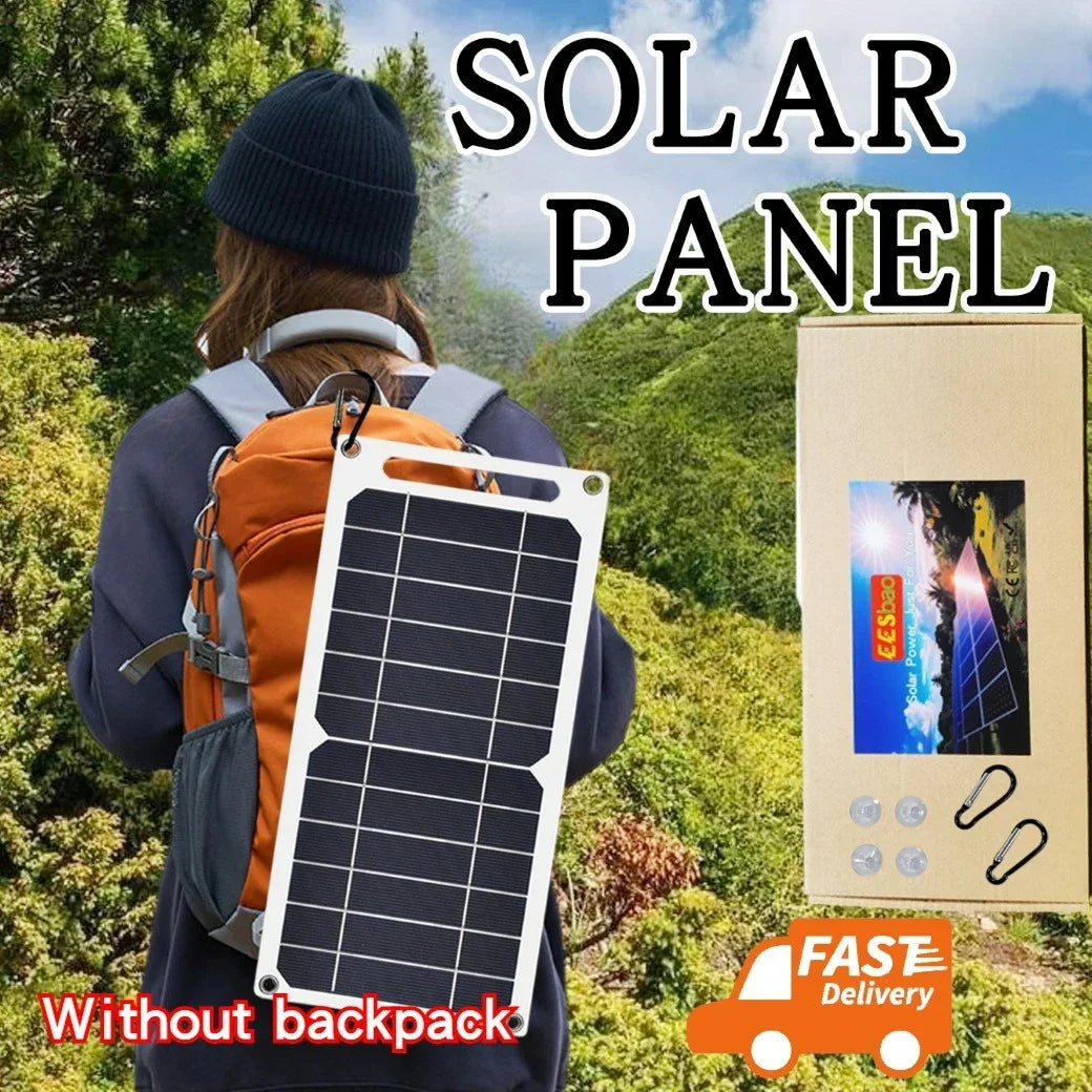 Wholesale  35W USB Solar Panel Waterproof Outdoor Hiking Camping Portable Battery Mobile Phone Charging Bank Charging EESBAO