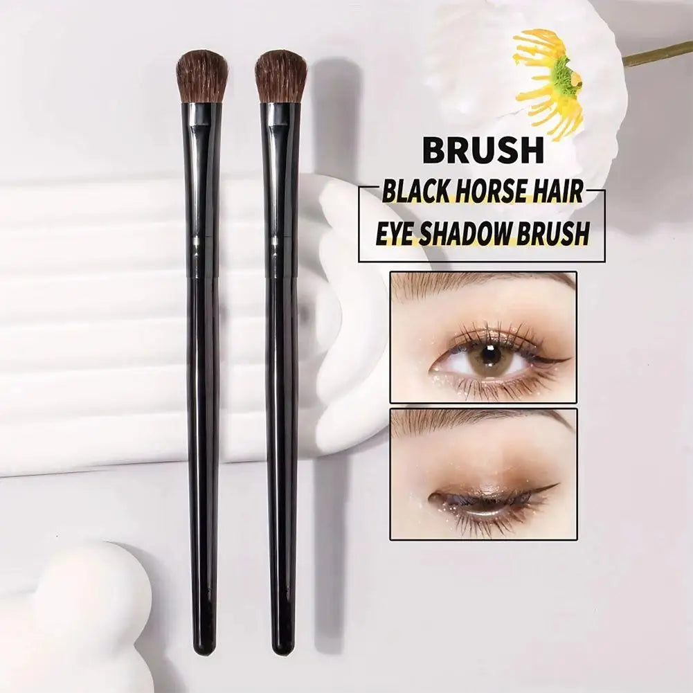 Single Horse Hair Eyeshadow Brush Soft Natural Animal Hair Makeup Brush for Highlight Nose Contour Eye Shadow Beauty Tool