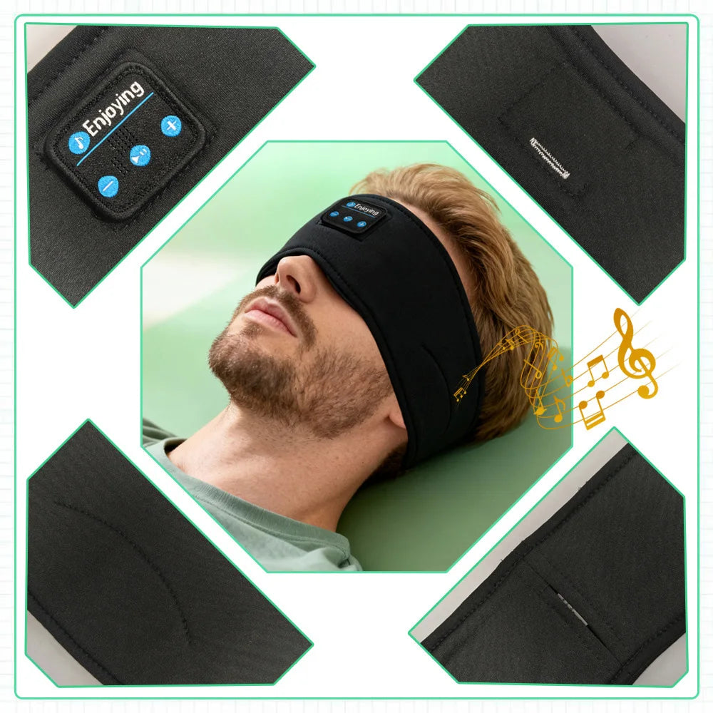 New Bluetooth Sleep Headset Wireless Headphones Music Eye Mask Sleep Sports Headband Outdoor Running Yoga Headband