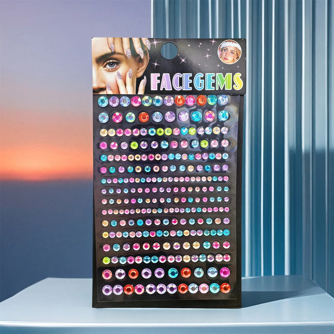 Face Pearl Rhinestone Stickers Self Adhesive Crystal Gems for Kids Stage Makeup Party DIY Decor