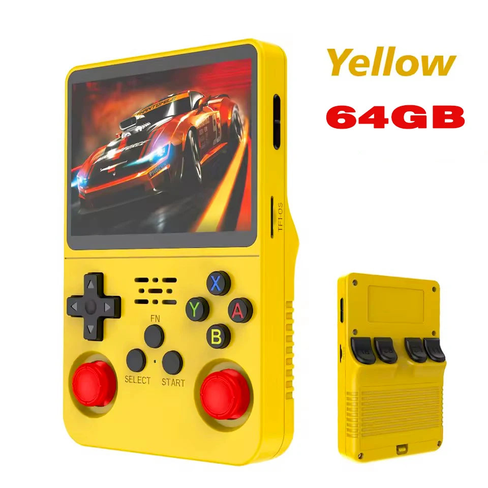 R36S new retro game console 3.5-inch Linux open-source system portable handheld game console with 128GB large memory
