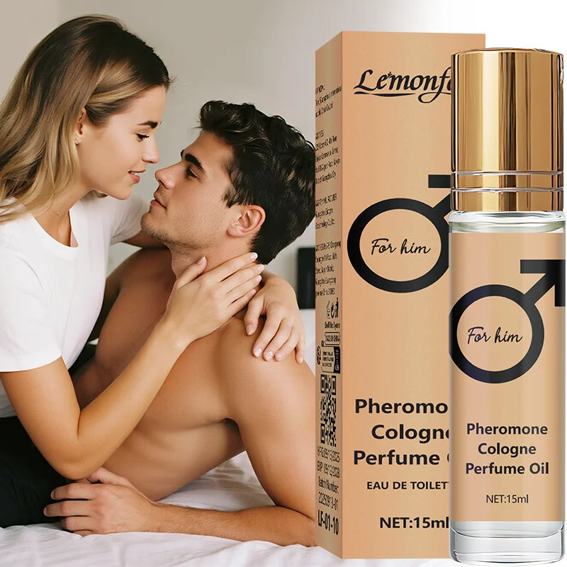 Lemonfay For Him Pheromone Cologne Perfume Oil - 15ml Eau de Toilette Long-Lasting Fragrance for Men, Portable Travel Size