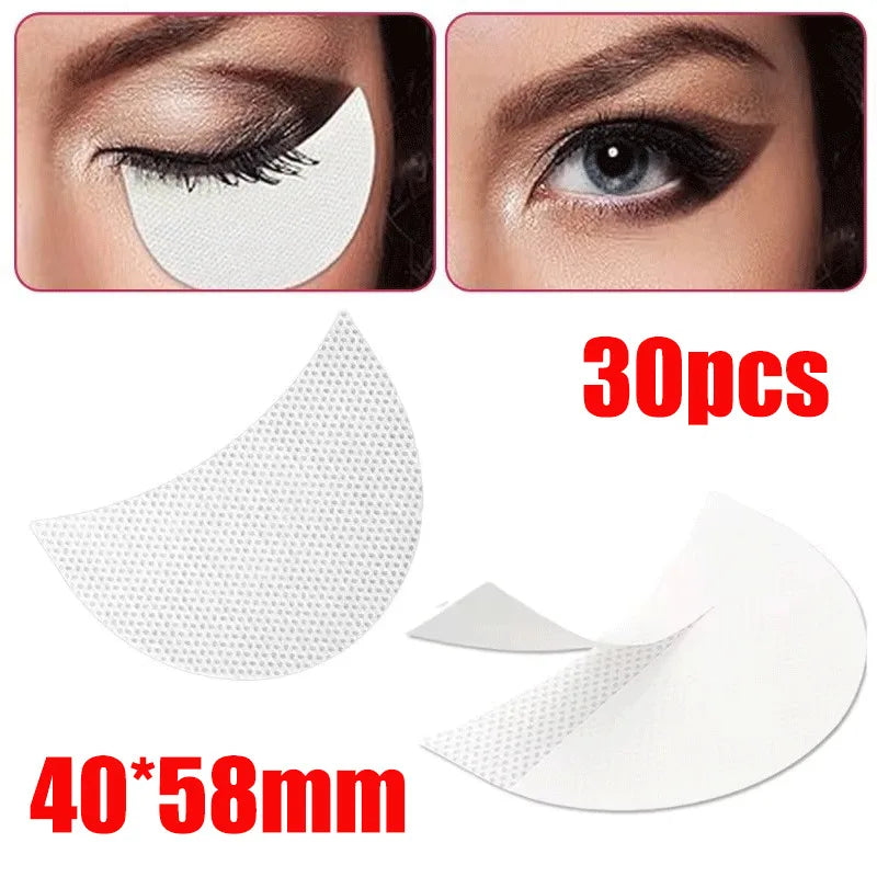 10/20/30pcs Eye Makeup Stencils Disposable Eyeshadow Stickers Eyeliner Shield Grafted Eyelashes Isolate Eyelash Removal Patches
