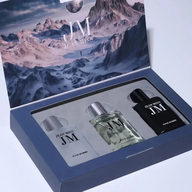 3*30ml Original Men's Perfume Original Gift Set (3-piece Men's Eau de Parfum - Long-lasting Woody Floral Scent