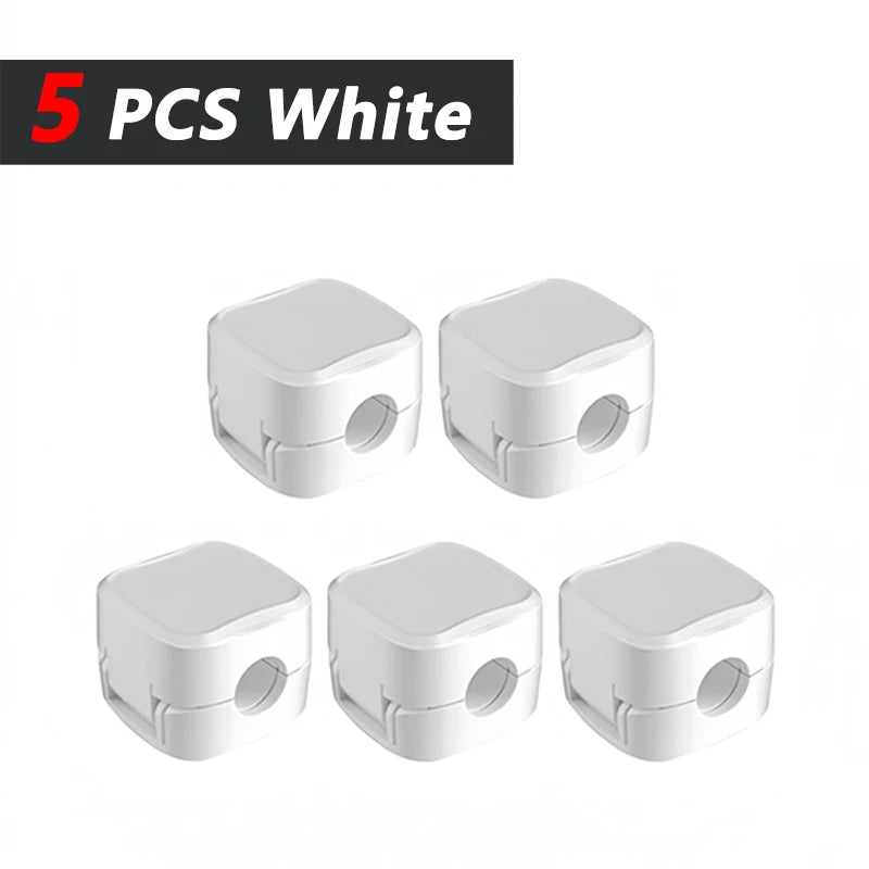 Non-magnetic Strong Cable Clips Adjustable Cord Holder | Adhesive Under Desk Mgmt Organizer for Home Office Car Wall Desktop