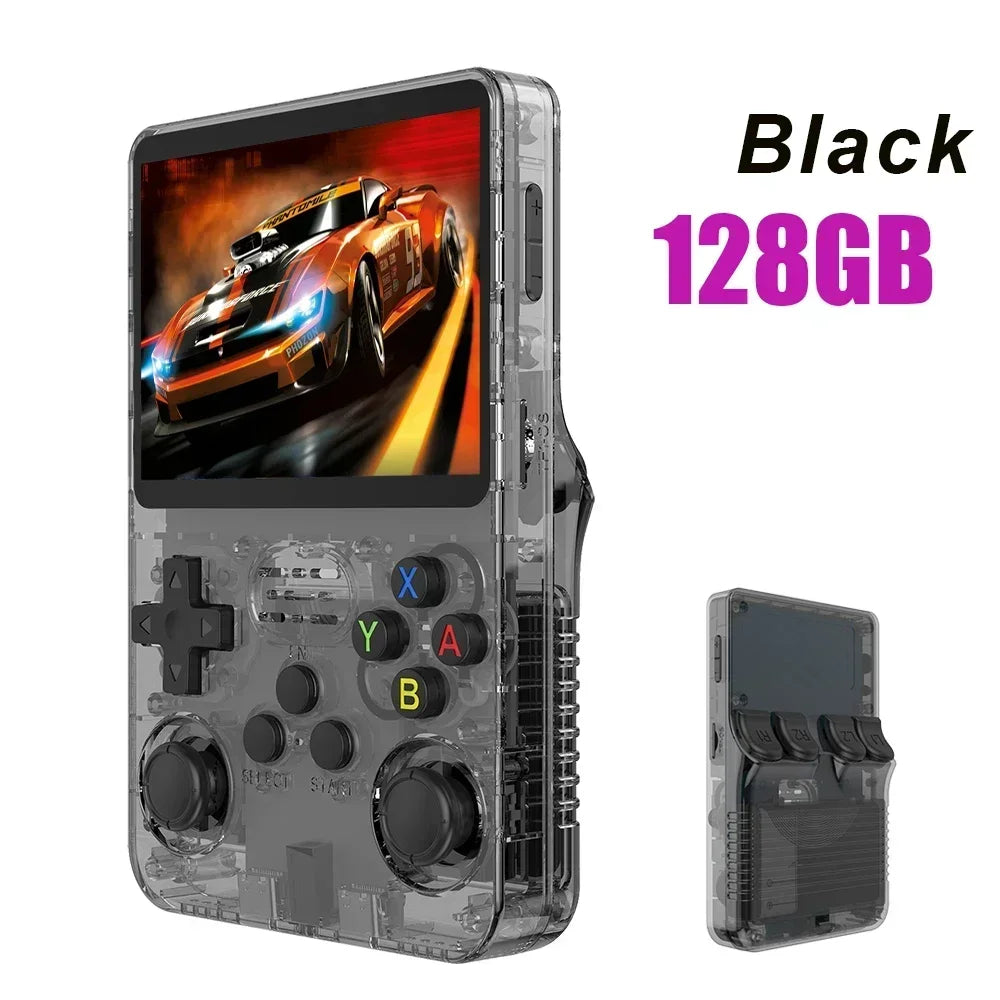 R36S Retro Handheld Game Console Linux System 3.5-Inch IPS HD 4K 64G 20000+ Classical Games Portable Pocket Game Console