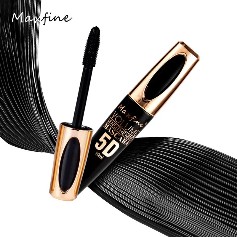 1pc 8d Silk Fiber Eyelash Mascara Waterproof Thick Lengthening MascaraCurling Long Black Extension