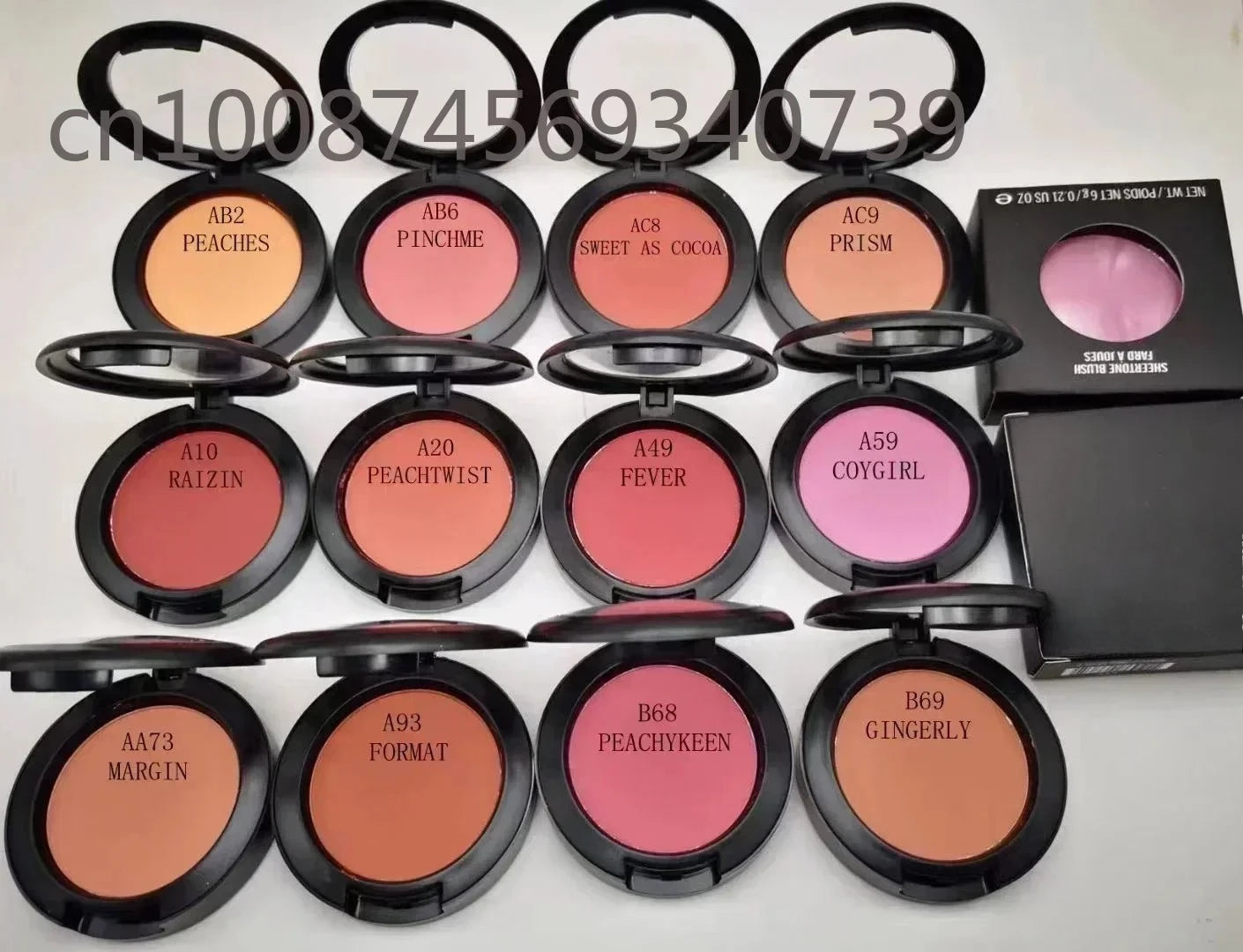 New Brand Makeup Sheertone Blush 12color Makeup Tool