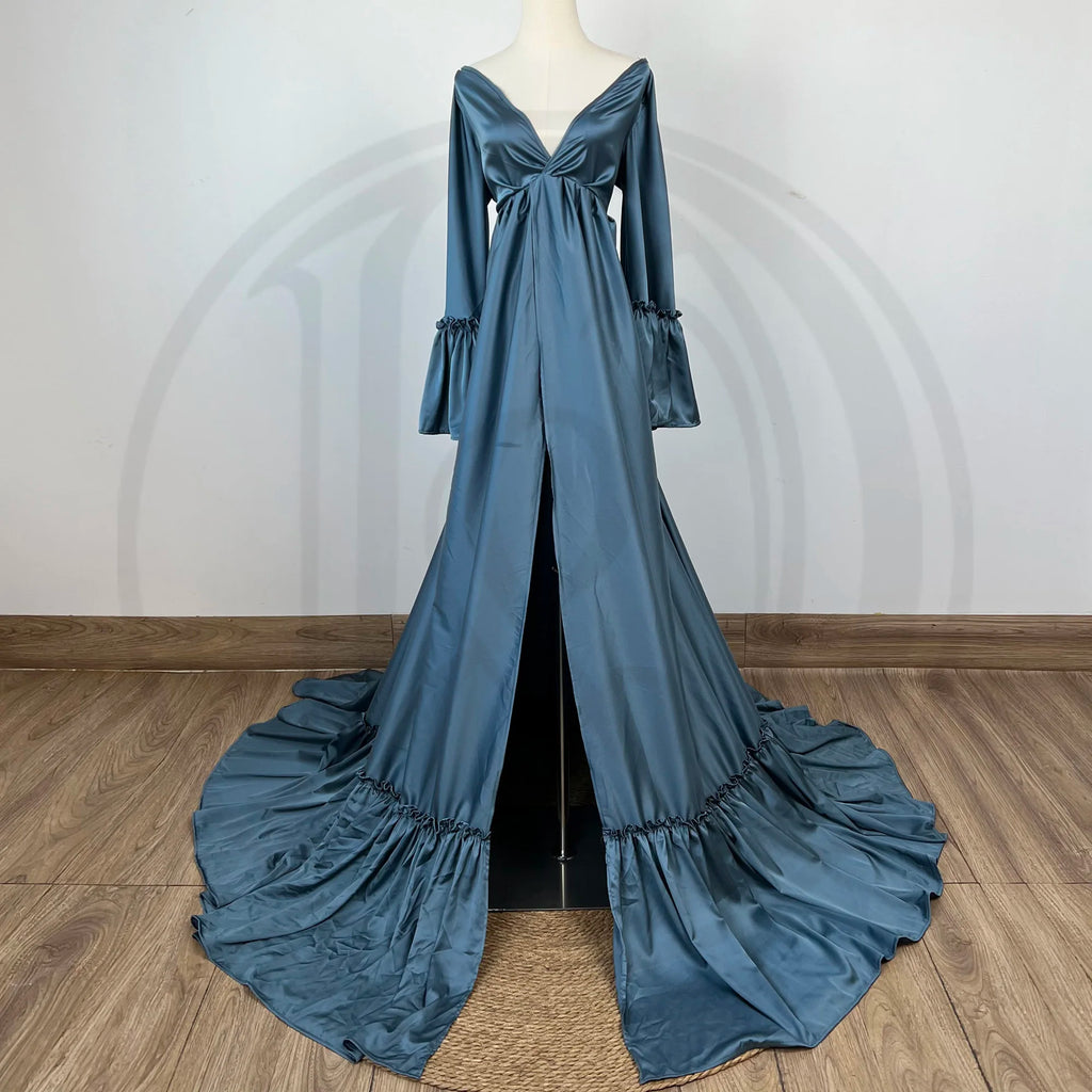 Don&Judy Elegant Wedding Party Dresses Bride Travel Shooting Evening Gown vestidos de novia Women Vintage Maternity Photography