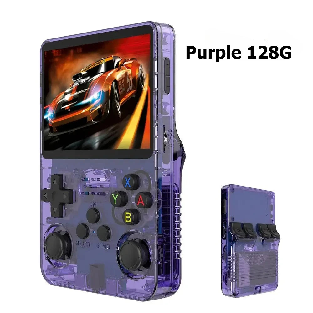 R36S Retro Handheld Game Console Linux System 3.5-Inch IPS HD 4K 64G 20000+ Classical Games Portable Pocket Game Console