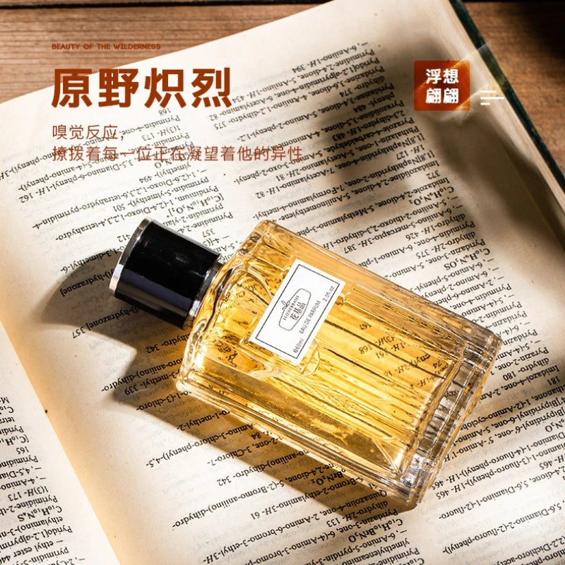 60ML Flower Basis Perfume Eau De Parfum for Men Natural Fresh Long Lasting Floral Fruity Fragrance Grapefruit Rose Vetiver Root