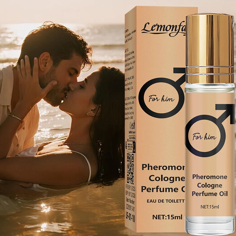 Lemonfay For Him Pheromone Cologne Perfume Oil - 15ml Eau de Toilette Long-Lasting Fragrance for Men, Portable Travel Size