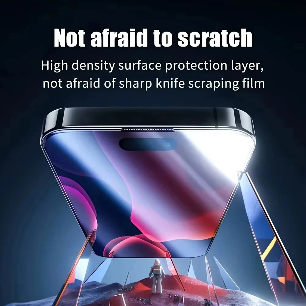 5PCS Easy Install HD Screen Protector For iPhone 17 16 13 Pro Max 11 15 14 16e 12 Mini XR X Xs 7 8 Plus Air Tempered Glass