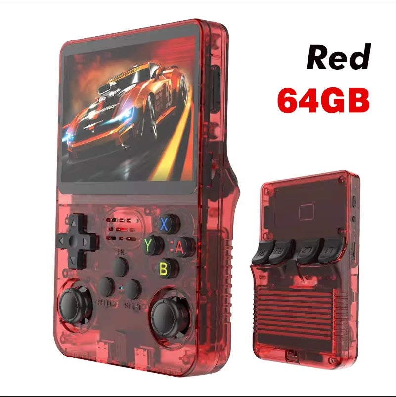 R36S new retro game console 3.5-inch Linux open-source system portable handheld game console with 128GB large memory