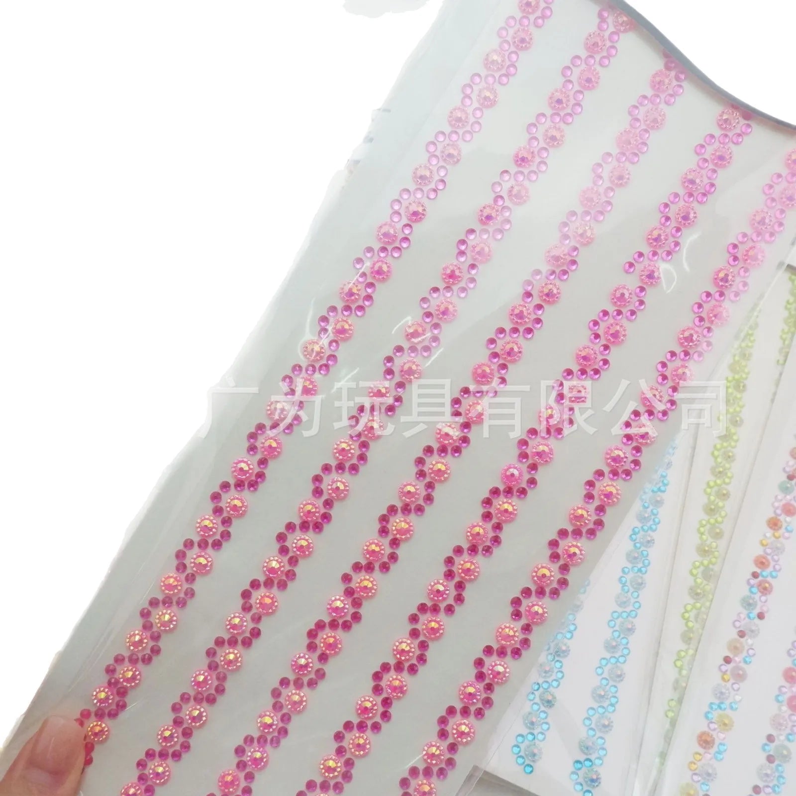 Acrylic Crystal Rhinestone Stickers Self Adhesive Gems for Kids DIY Bracelet Craft Handmade Decor Wholesale Factory Direct