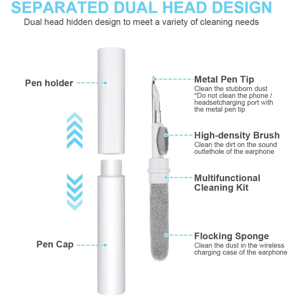 Bluetooth Earphone Cleaning Tools for Airpods Pro 1 2 3 Earbuds Case Cleaning Pen Bursh Kits for Samsung Xiaomi Airdots Huawei