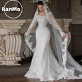 Ranmo New Exquisite Mermaid Wedding Dress Square Collar Sequined Lace Bridal Gown 2026 Floor-Length Customized Vestidos De Novia